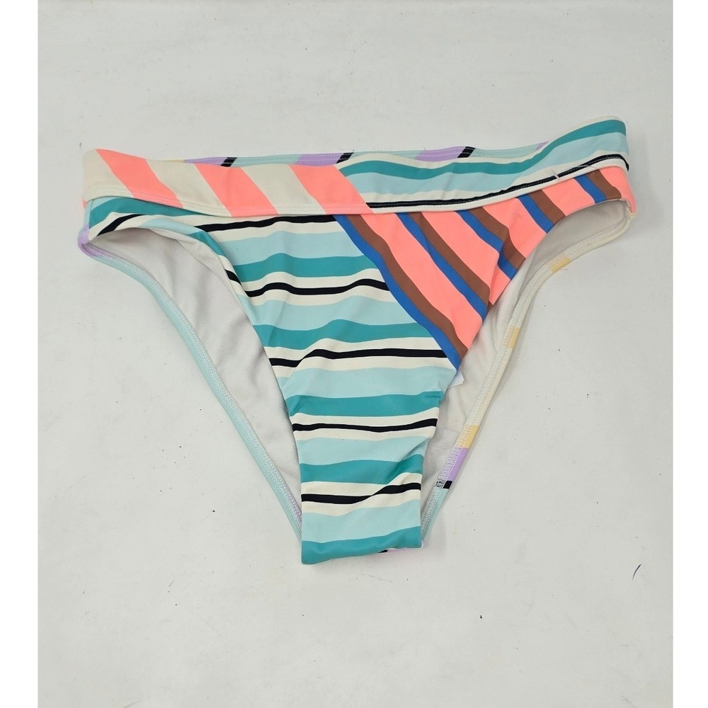 Billabong women M Break A Dawn Maui skimpy coverage bikini bottom swimwear beach